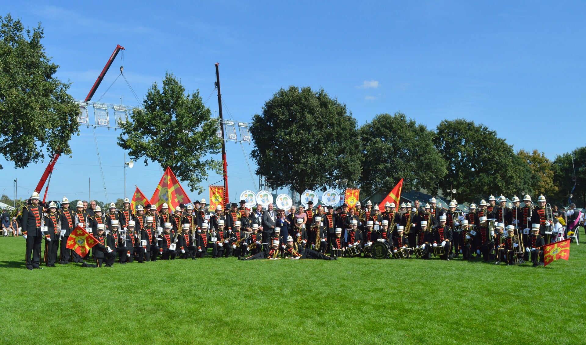 Sint-Sebastianus tijdens de vorige editie van het Europees Schutterstreffen in Leudal in 2018.