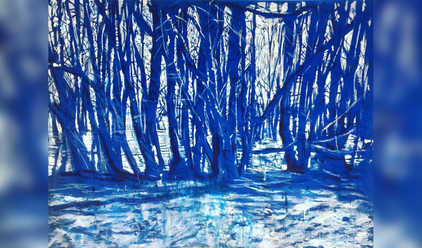 Het blauwe bos.
