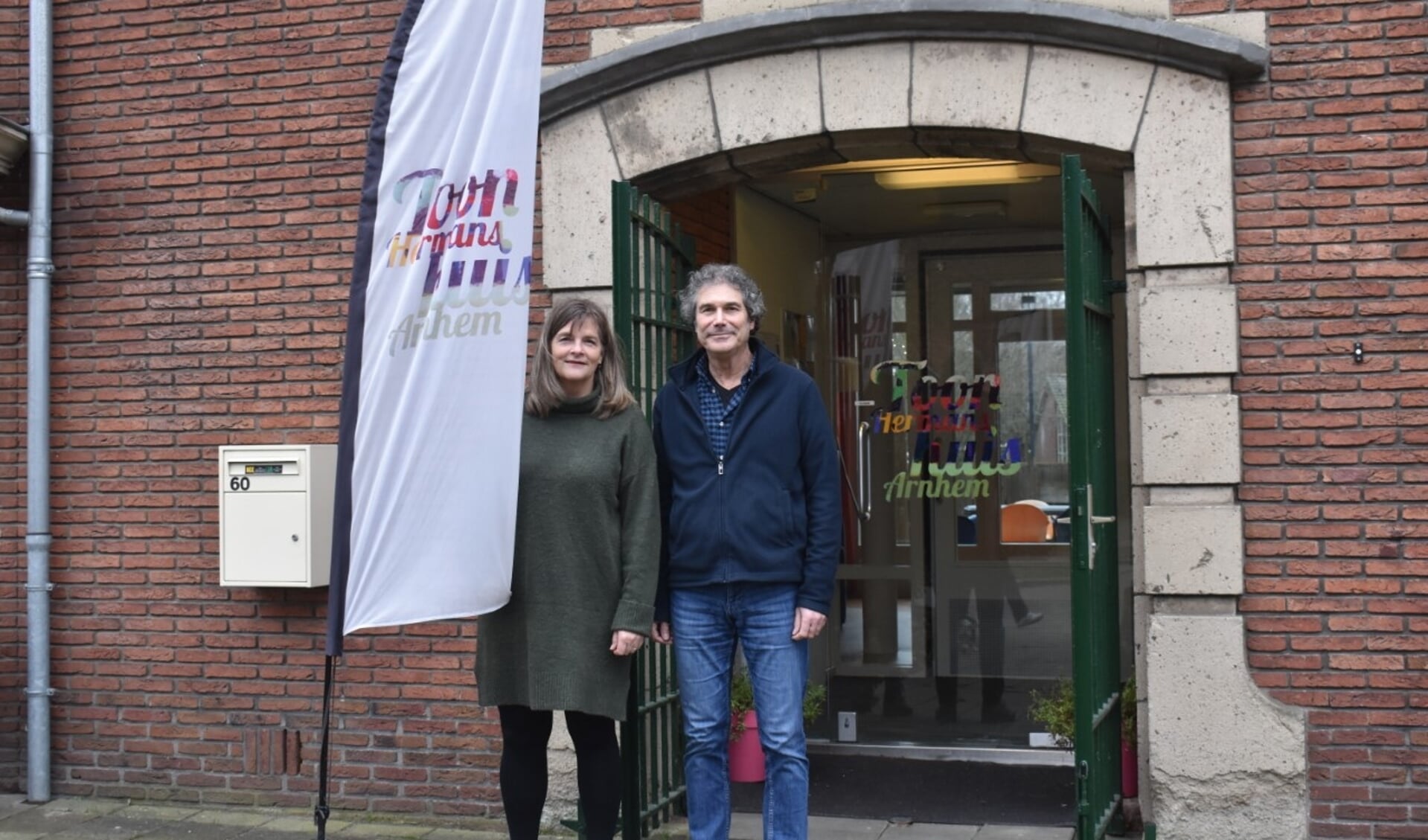 Vrijwilliger Chris Zwerver en coördinator Hanneke van Woerden.