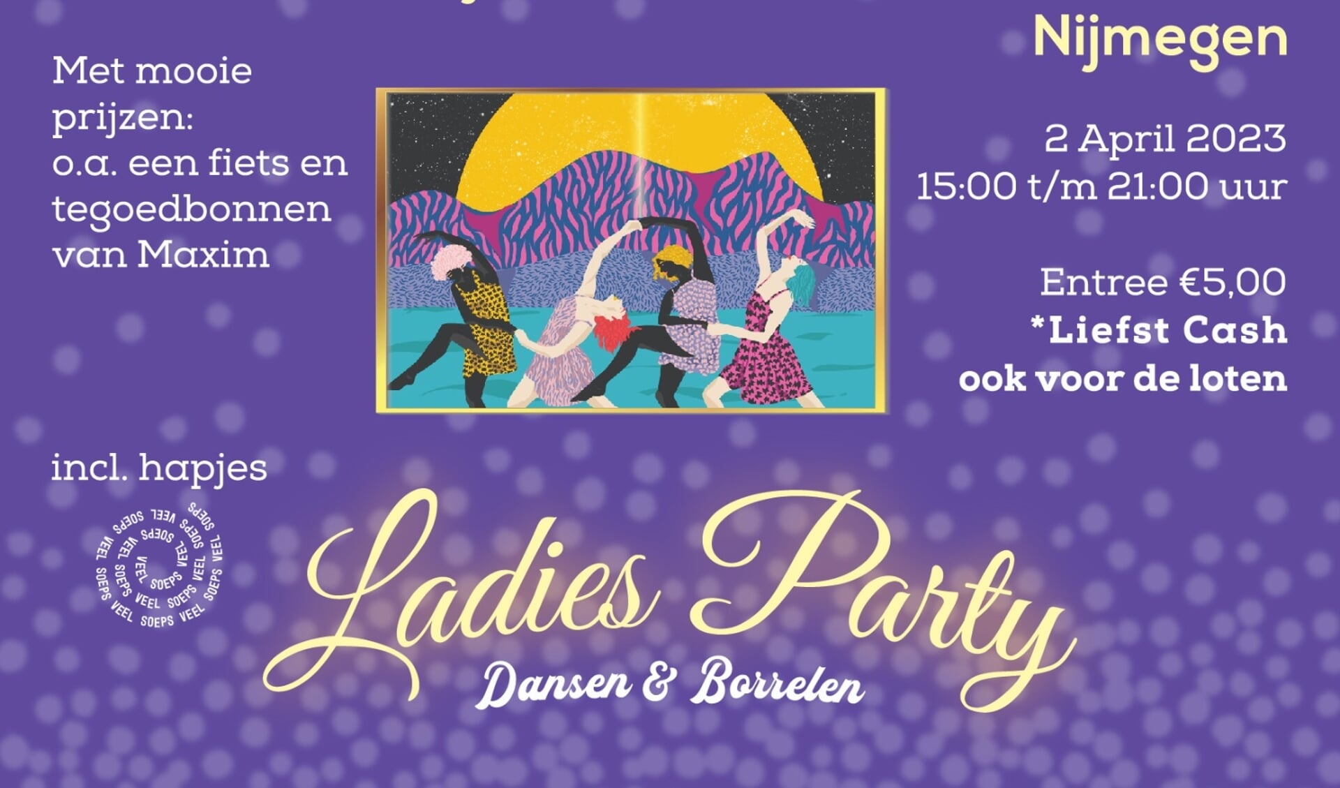 Ladies Party, met aandacht voor Wereldvrouwenhuis Nijmegen