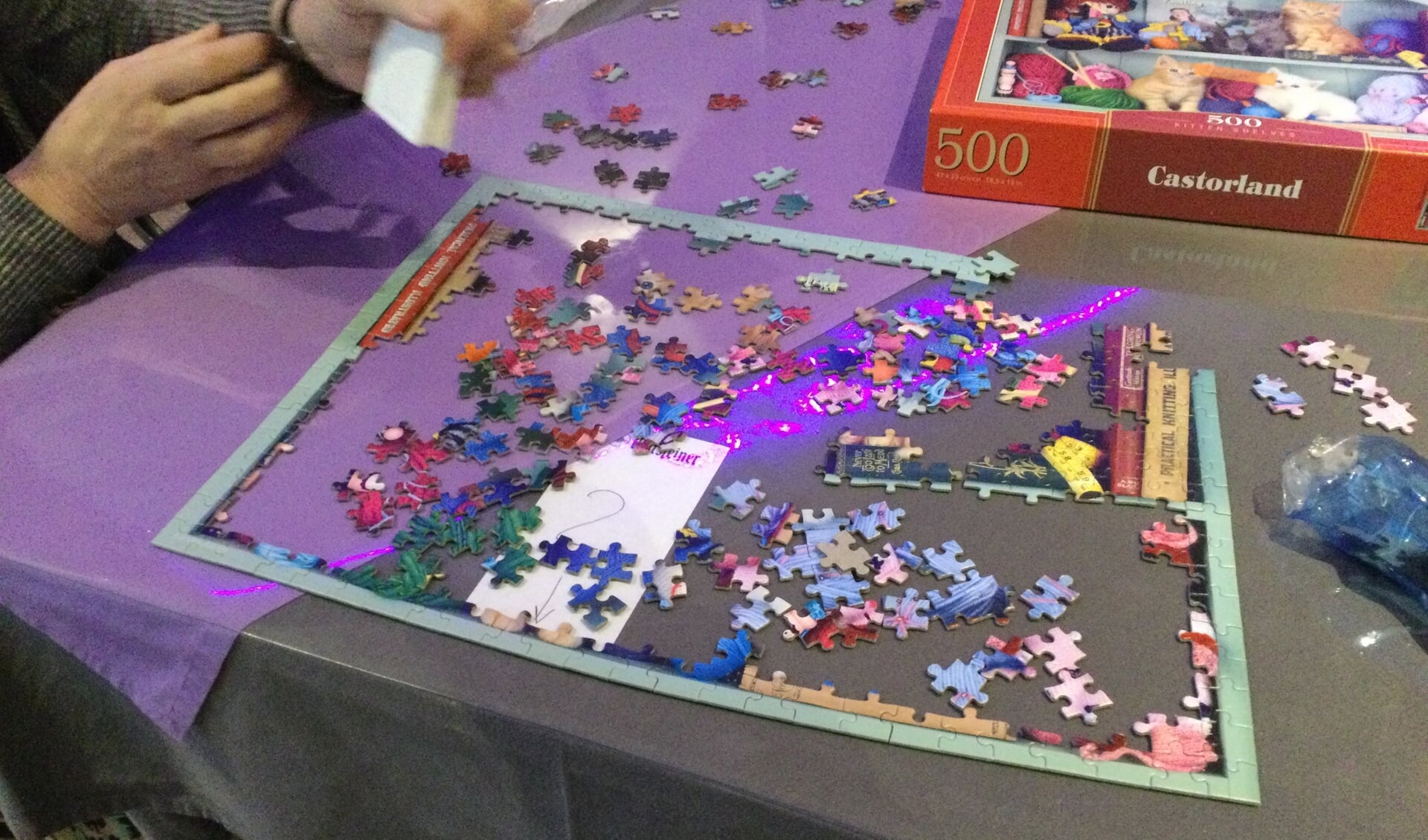 Puzzels van 500 stukjes. (foto: Ans)