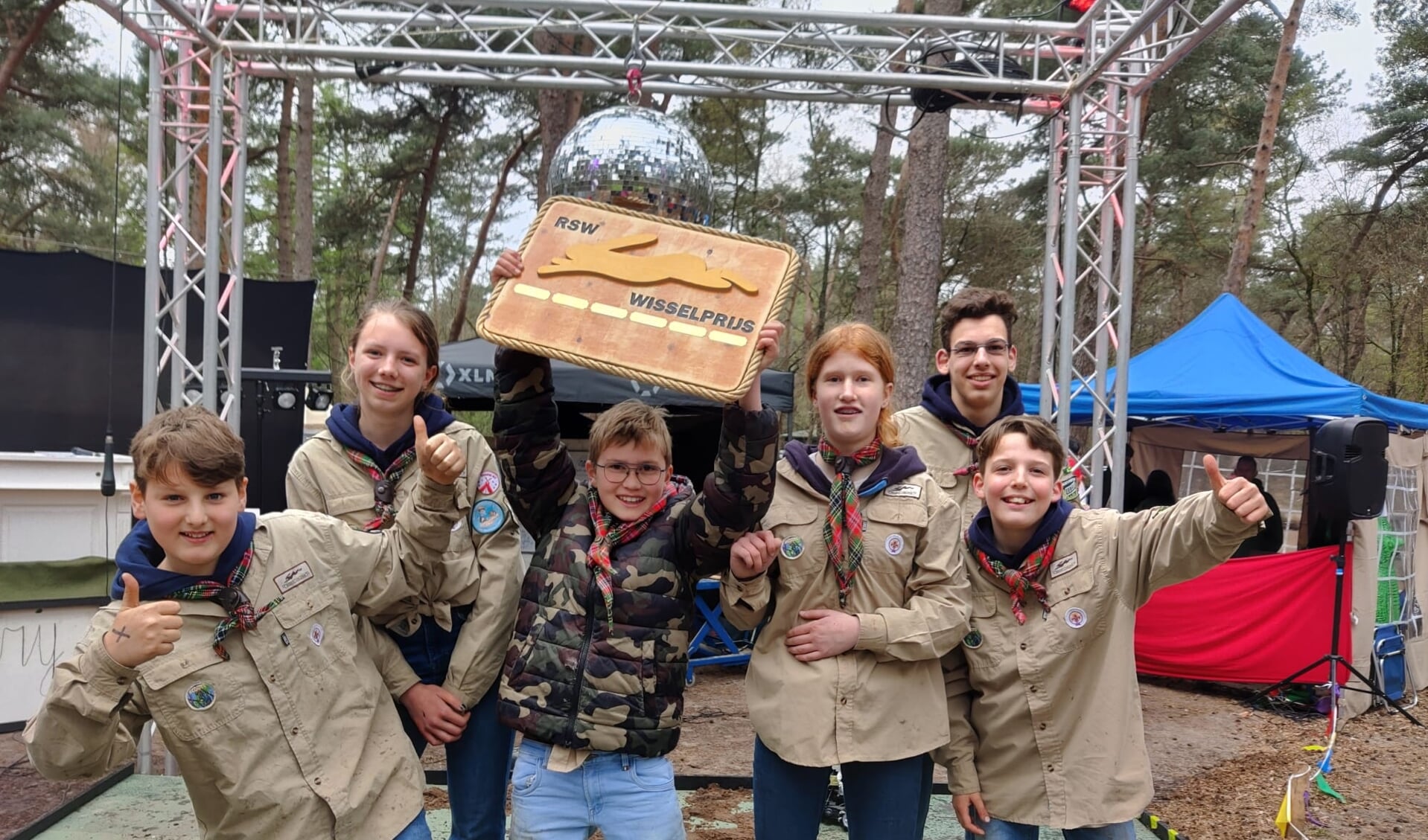 Scouting Rhenen wint regionale Scoutingwedstrijden 2023. 