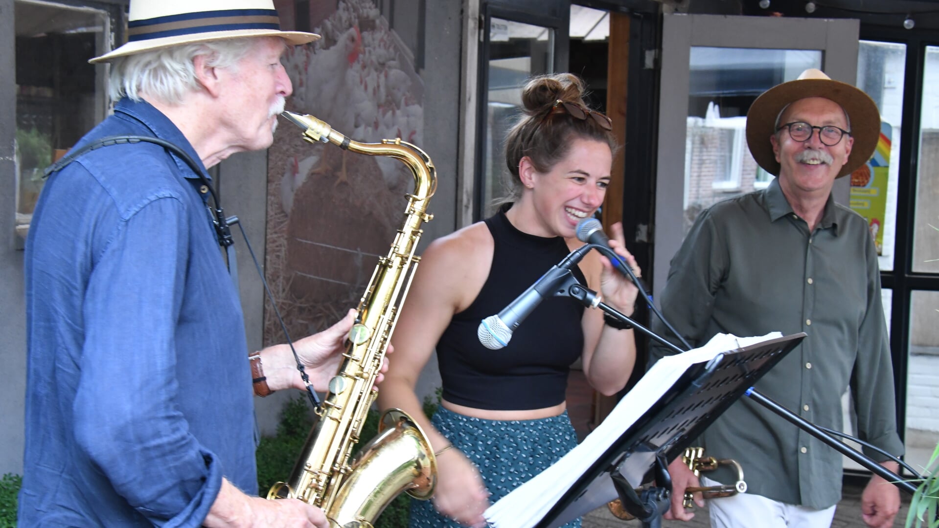 Boerenmaasjazz en Marieke. (eigen foto)