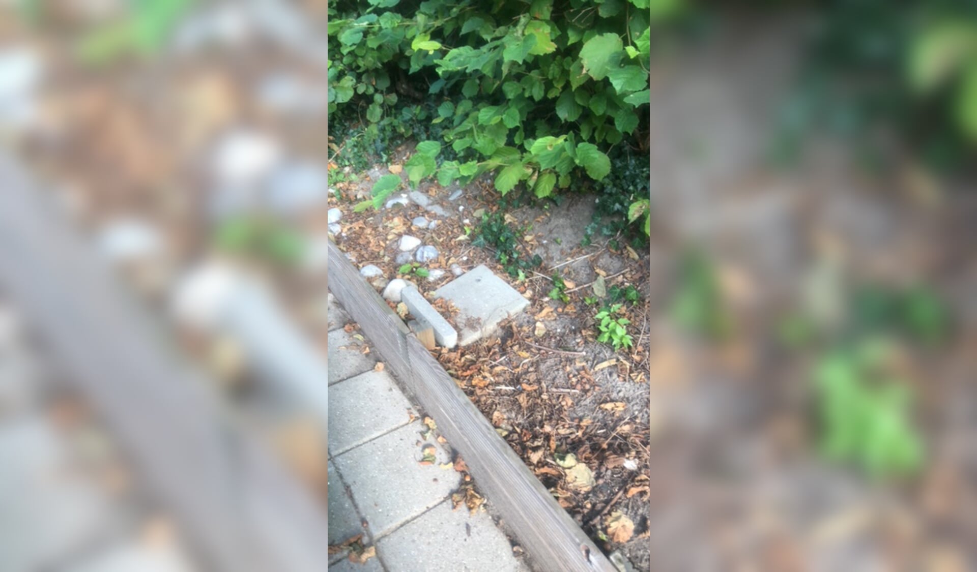 De lege plek waar eerst de kabouters stonden