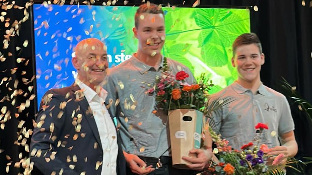 Goud voor studenten Skip Willems en Teun Bevers.  