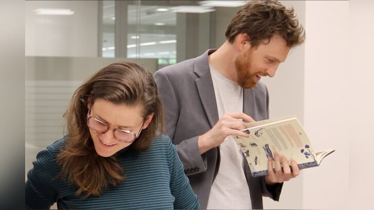 Schrijver Frank Nellen en onderzoeker Suzanne Kooloos.