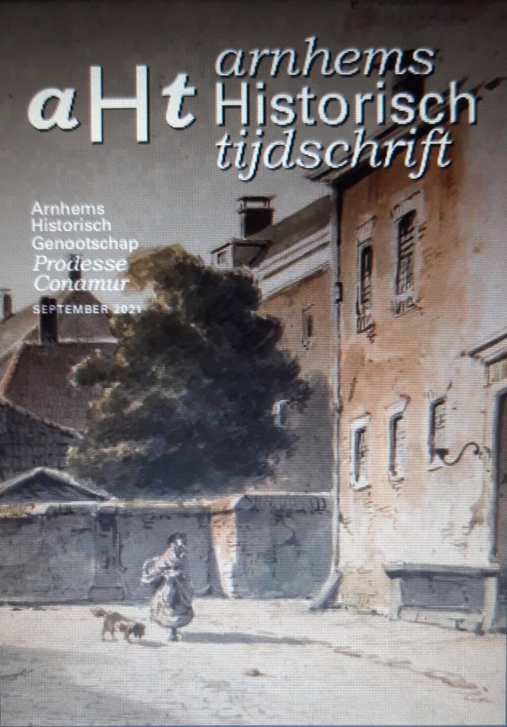 De cover van Het Arnhems Historisch Tijdschrift. Met daarop  Catharinagasthuis van Arnhem. 