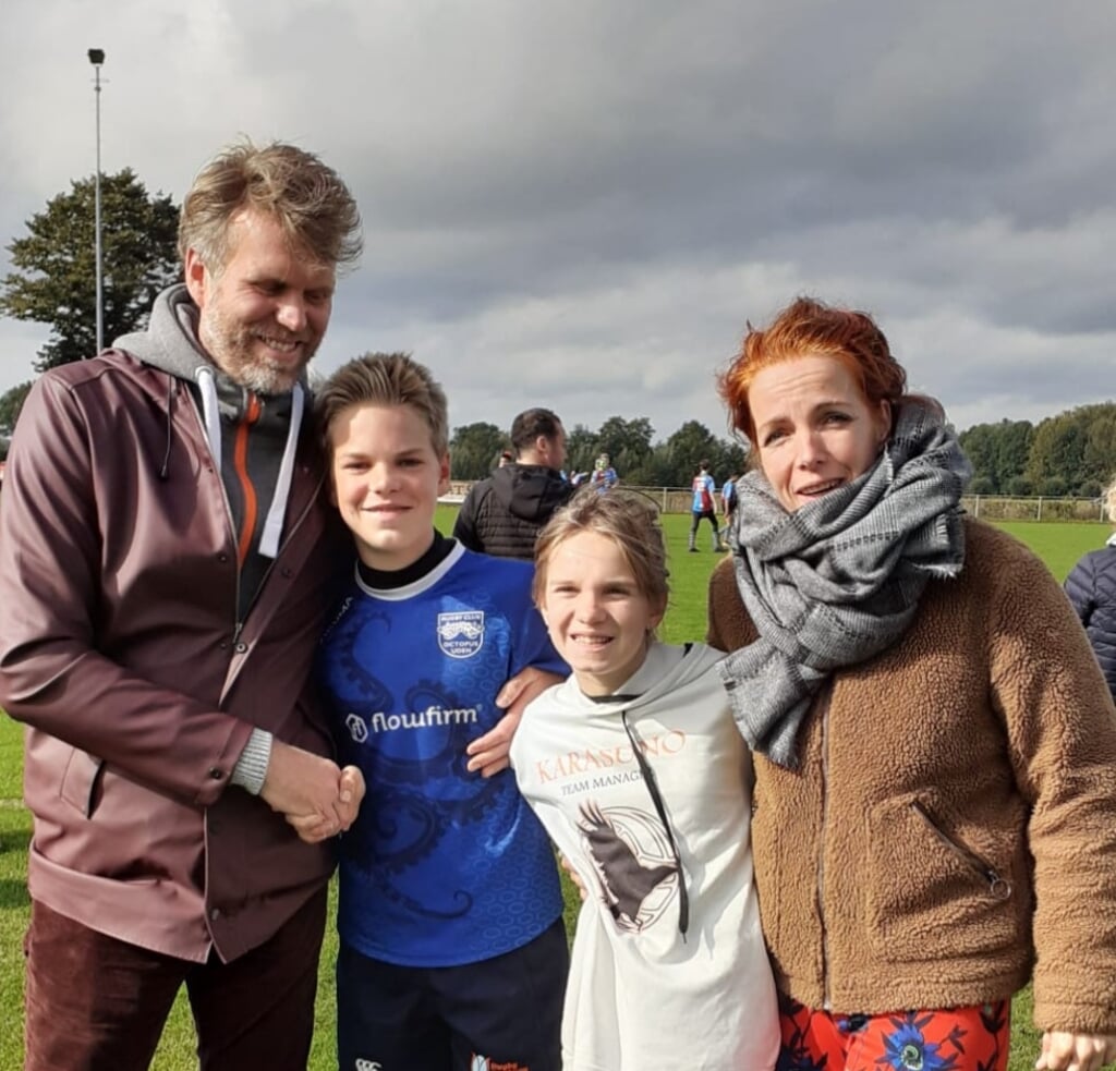 Anke de Groot, Bart Zwartjens en hun twee kinderen 