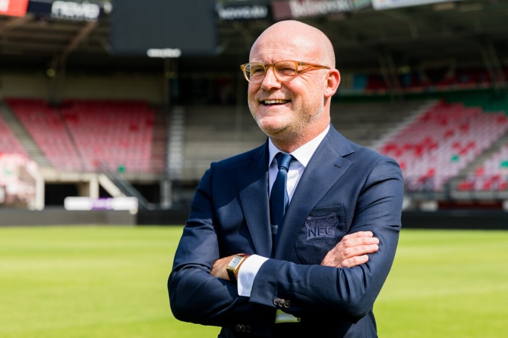 Wilco van Schaik, directeur van N.E.C. is ondanks alle pech voor de club hoopvol en strijdbaar. (Foto: Broer van den Boom) 