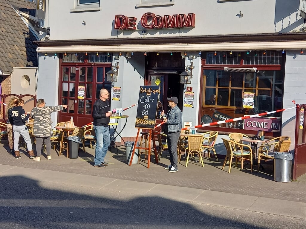 Horeca actie cafe De Comm Groesbeek. (foto: Joop Verstraaten)