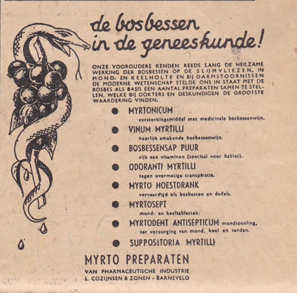 Advertentie uit 1949. (Collectie Gerrie Driessen)