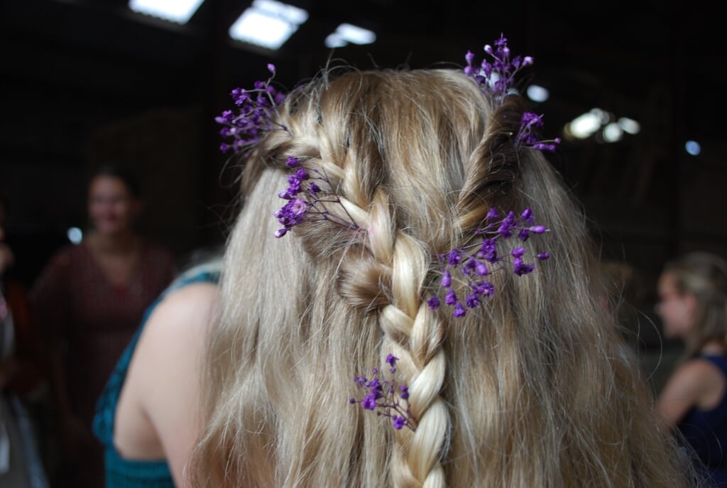 Glitters en mooie haren. (foto: Nelleke Brenkman)