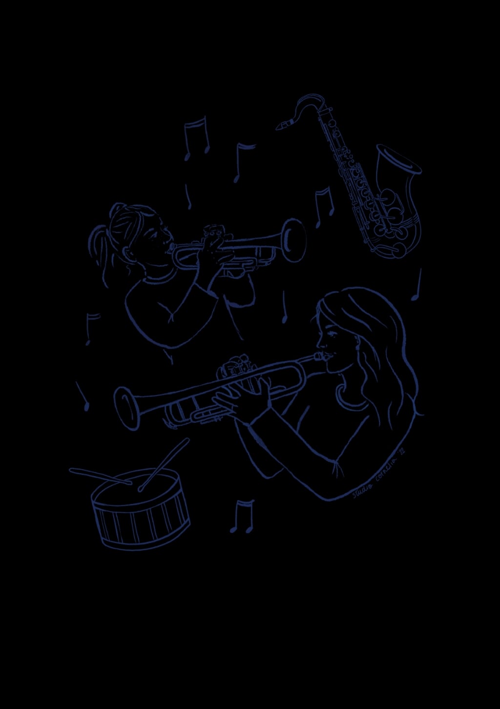 illustratie ouder-kind muziekproject Amicitia Dodewaard
