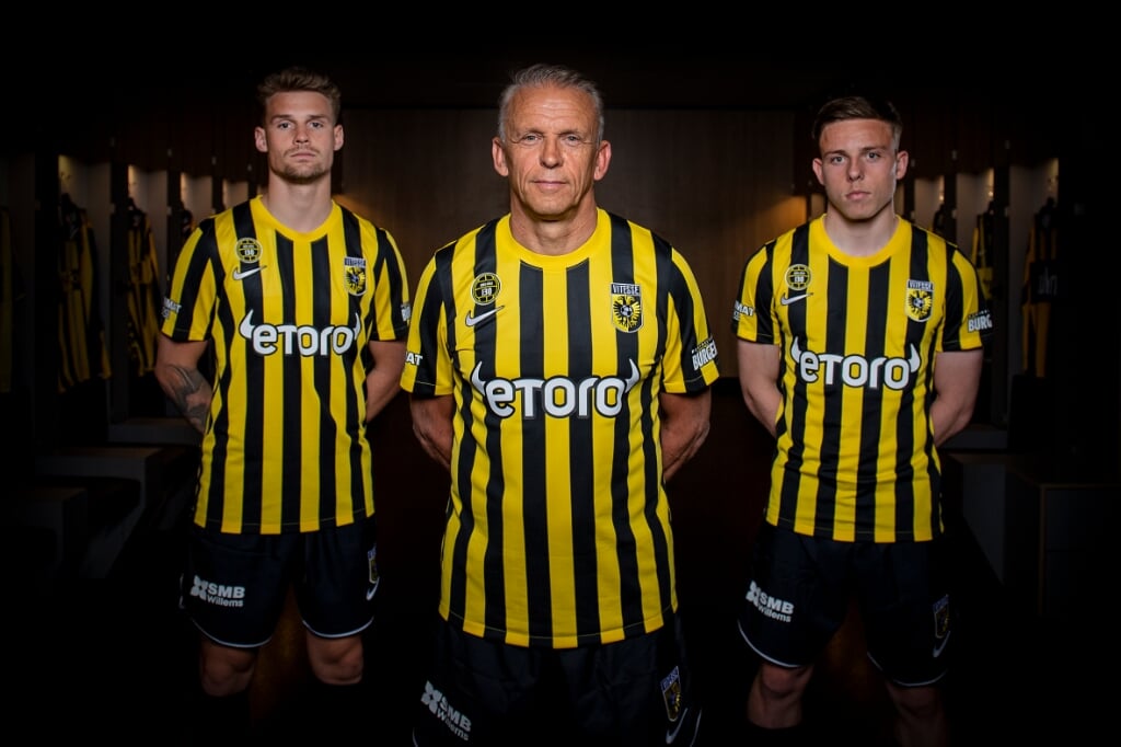 Nikolai Baden Frederiksen, Edward Sturing en Enzo Cornelisse. (Foto: Vitesse Media)