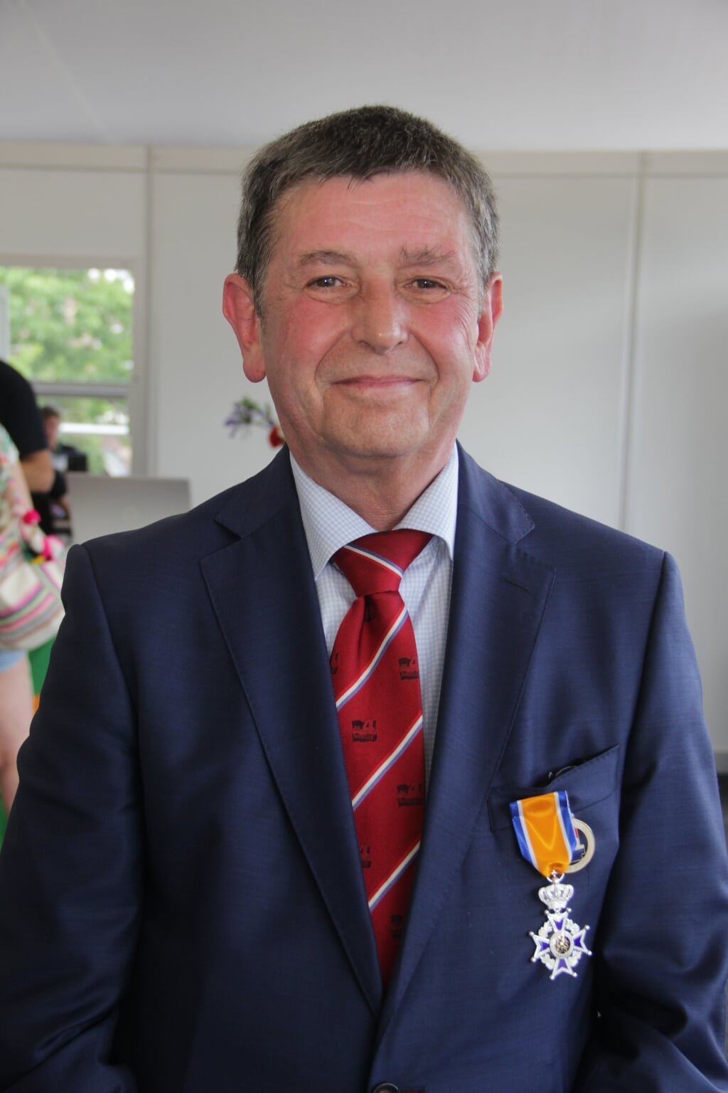 Marsleider Henny Sackers Ridder in Orde van Oranje Nassau. (foto: Peter Hendriks)