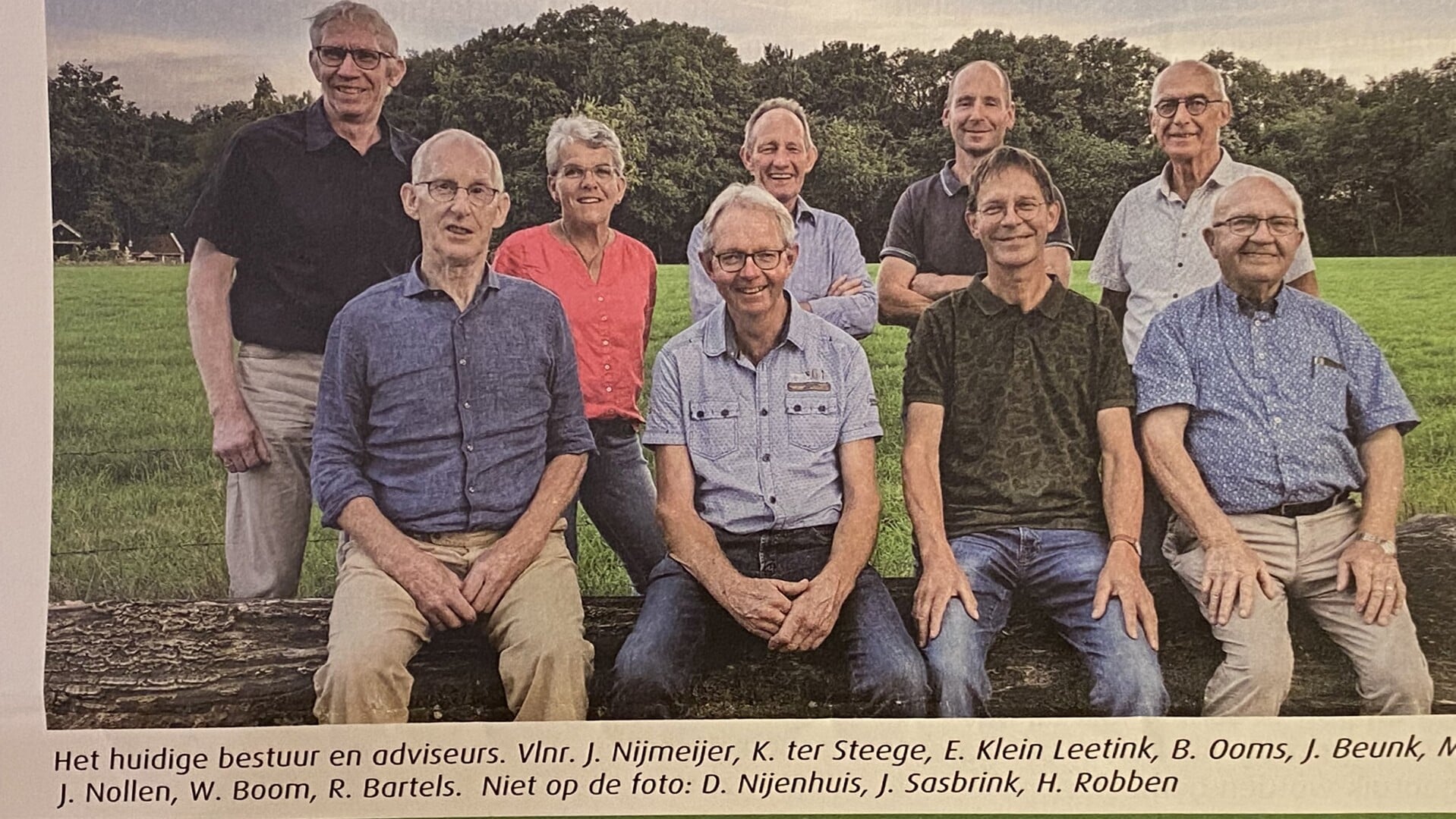 Het huidige bestuur van Landschapsvereniging De Reggestreek.