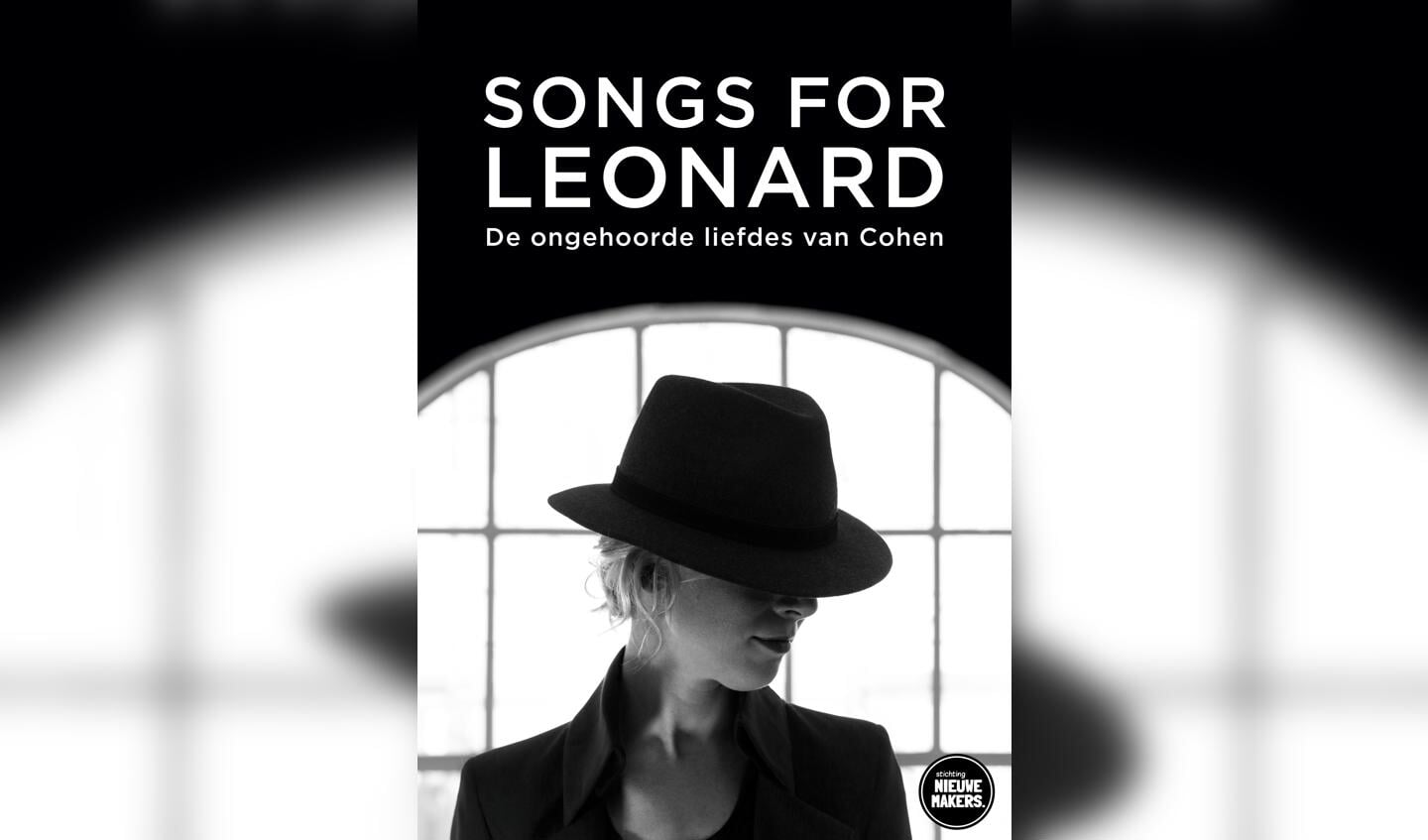 Affiche voor de voorstelling ‘Songs for Leonard’.