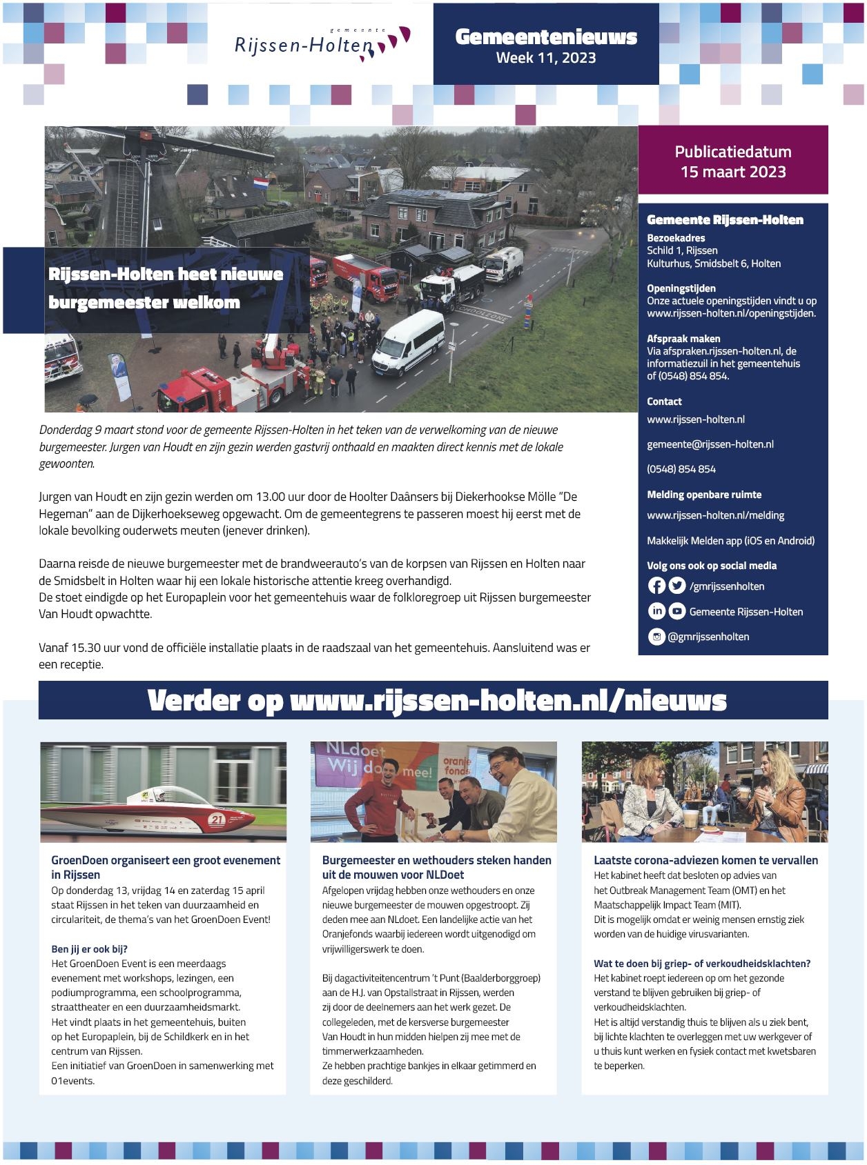 Editie voorpagina