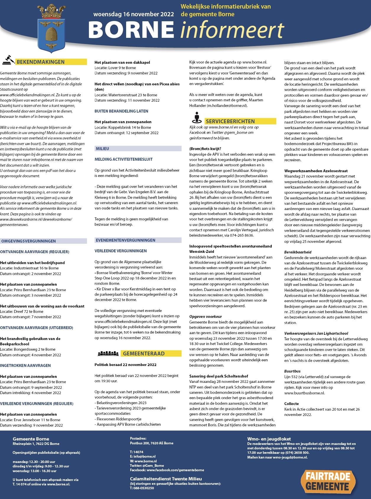 Editie voorpagina