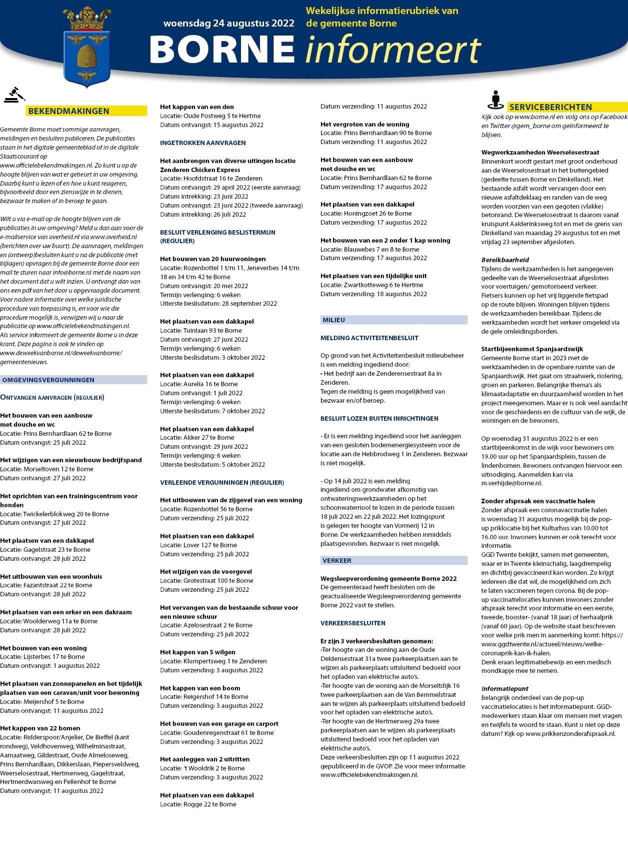 Editie voorpagina