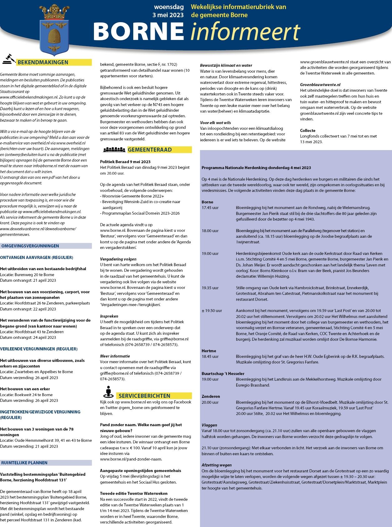 Editie voorpagina