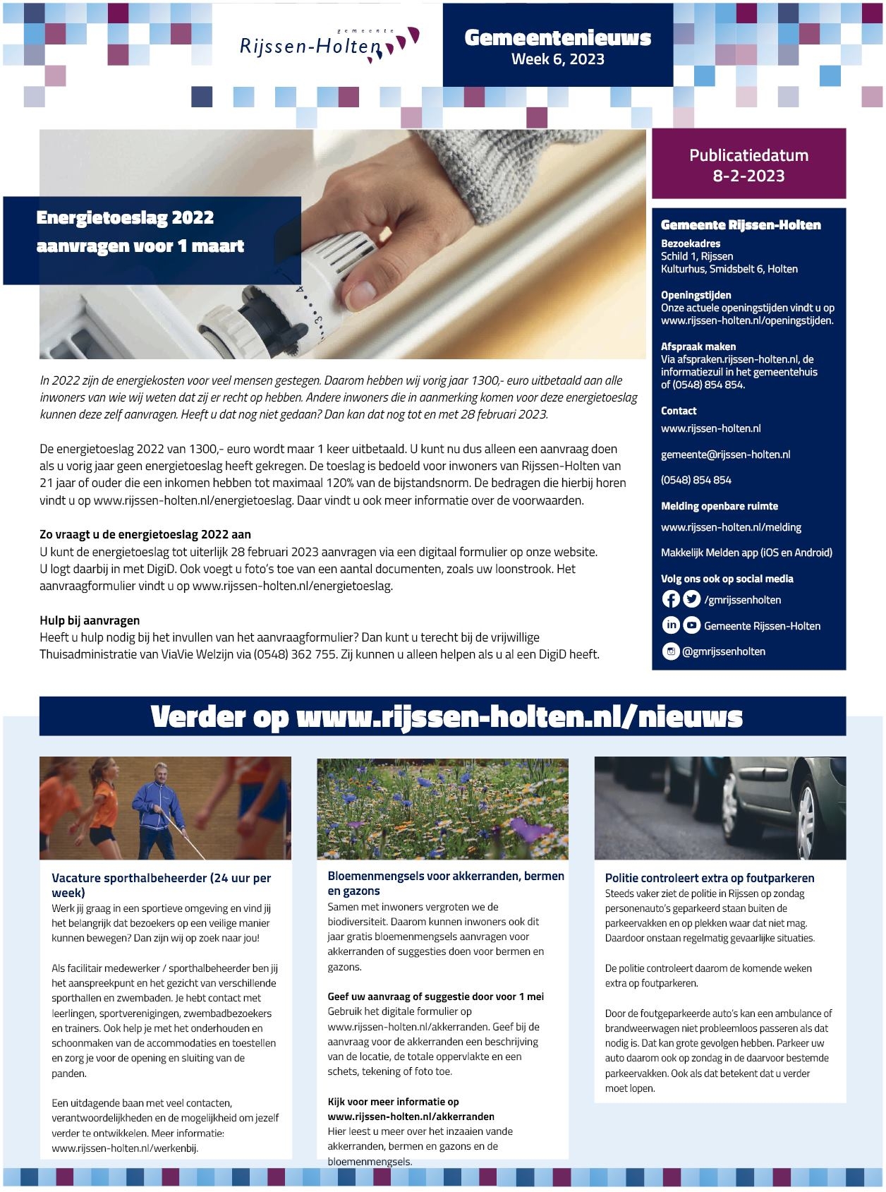 Editie voorpagina